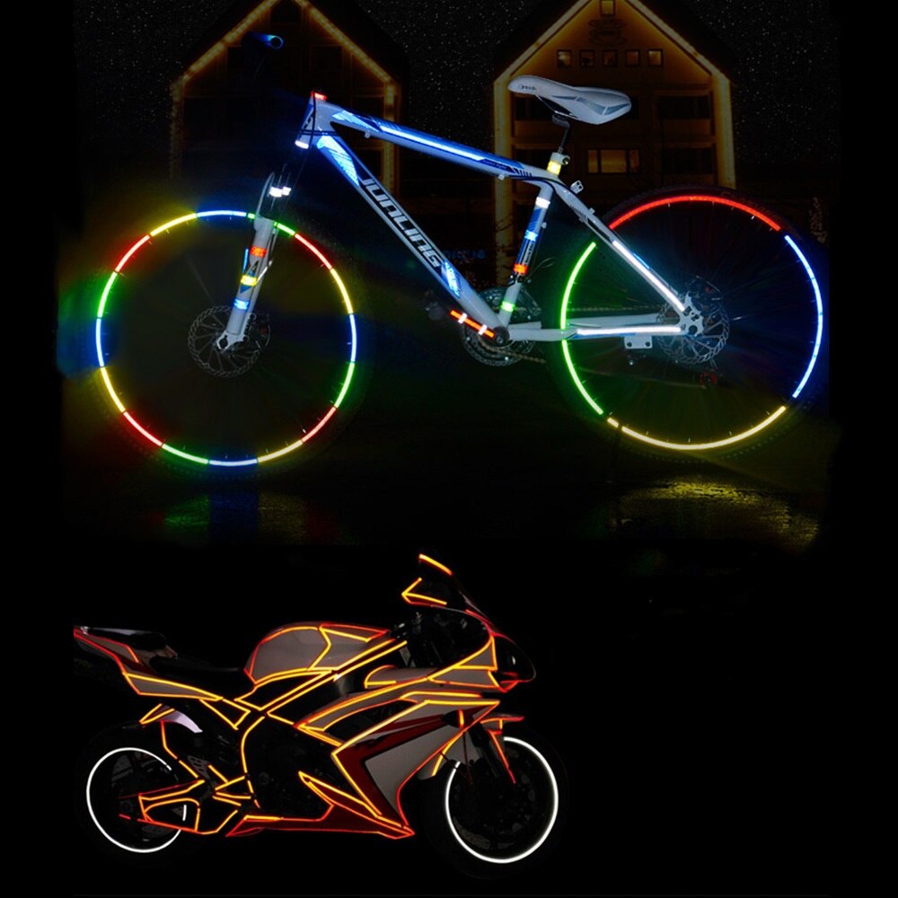 Aostirmotor reflekterende tape mtb cykel cykel cykling klæbebånd vandtæt cykelmotor tilbehør