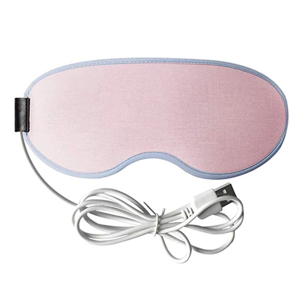 Oogmasker Usb Verwarmde Oogmasker Warmer 3D Stoom Oogmasker Warm Kompres Verlichten Vermoeidheid Smart Timing Eye Patch health99: Roze