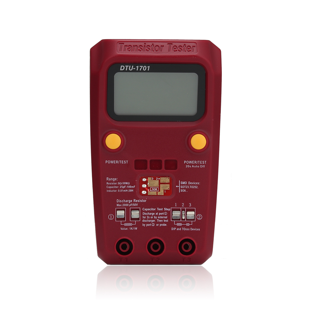 Digital transistor SMD Components tester Diode Triode Resistor Capacitance Inductance Multimeter ESR Meter Multimeter with Tweez
