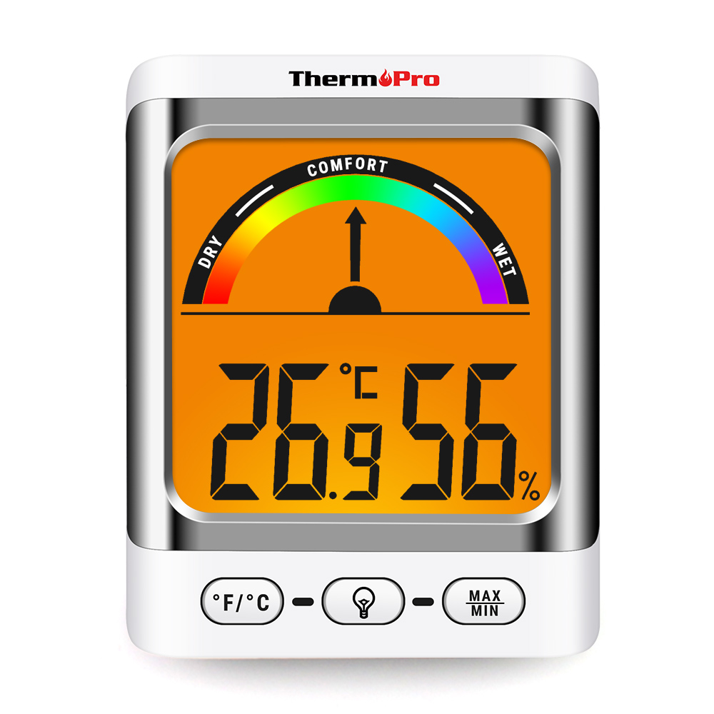 Thermopro TP52 Indoor Slaapkamer Digitale Thermometer &amp; Hygrometers Met Grotere Lcd Display Weerstation