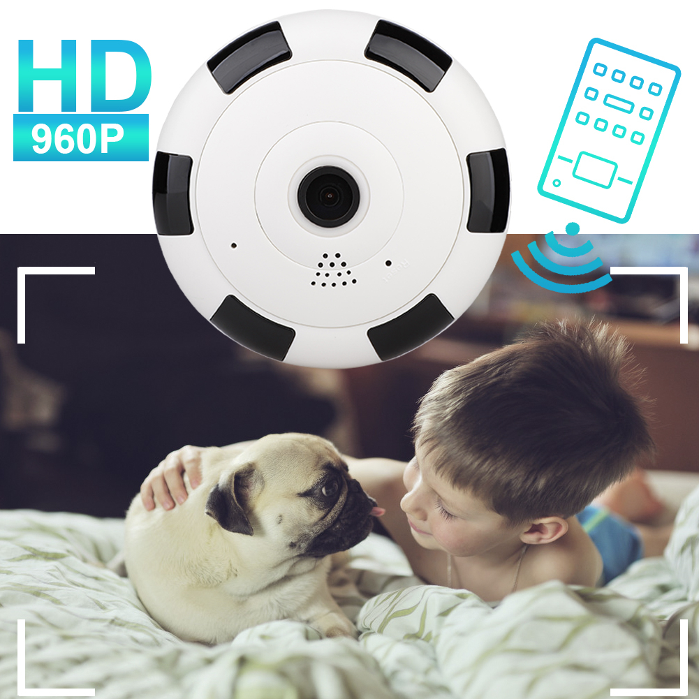 360 Graden Panoramisch Wifi Camera Draadloze Wifi Ip Camera 960P Home Security Surveillance Temperatuur Monitoring