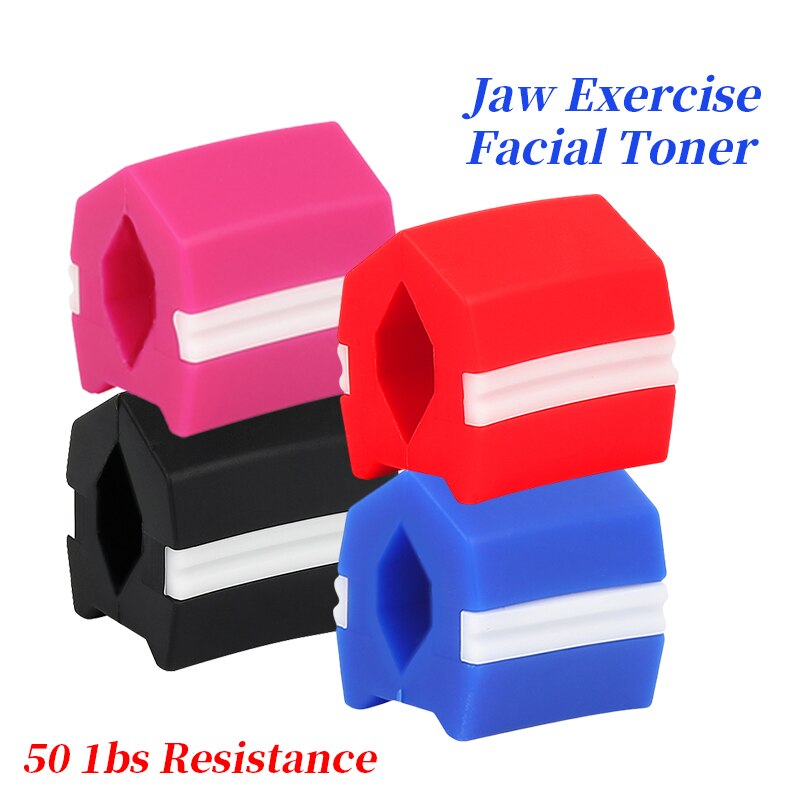 1PC Silicone Jaw Trainer Face Muscle Exerciser Chin Shaper Cheek Slimming Face-lift artifact Chewing Ball Chew Bite Trainer