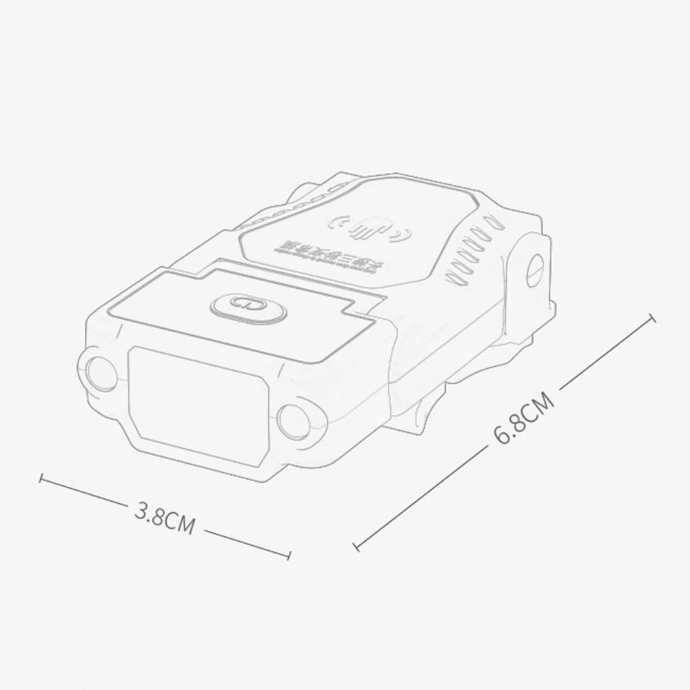 1-10 stk. mini-sensor-led-pandelampe med hat og kasketklemme, genopladelig pandelampe, vandtæt lommelygte til camping og fiskeri