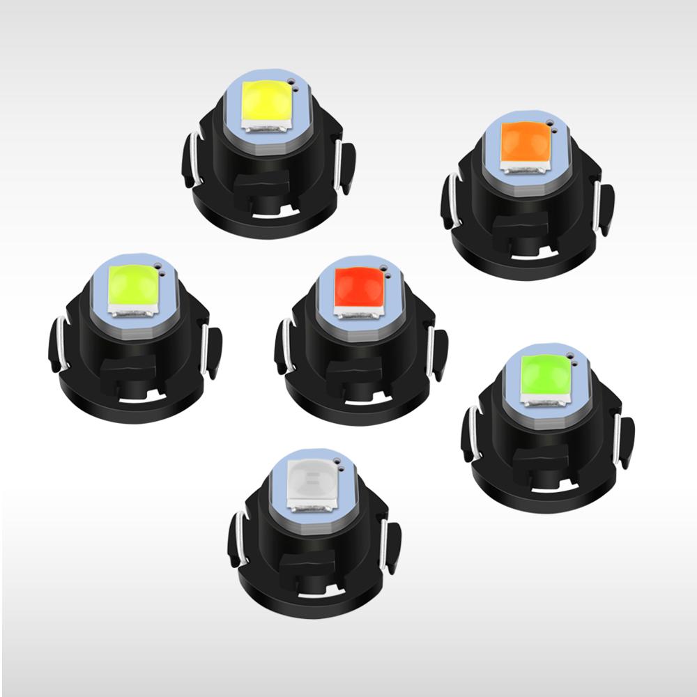 Bombilla Led Canbus superbrillante para Interior de coche, tablero de instrumentos de calentamiento para luz indicadora, 12V, T3 T4.2 T4.7, 10 piezas