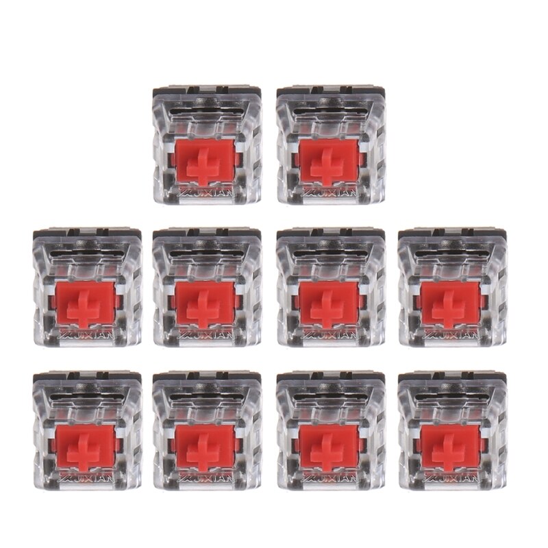 10Pcs 3 Pin Mechanical Keyboard Switch RED for Cherry MX Keyboard Tester Kit