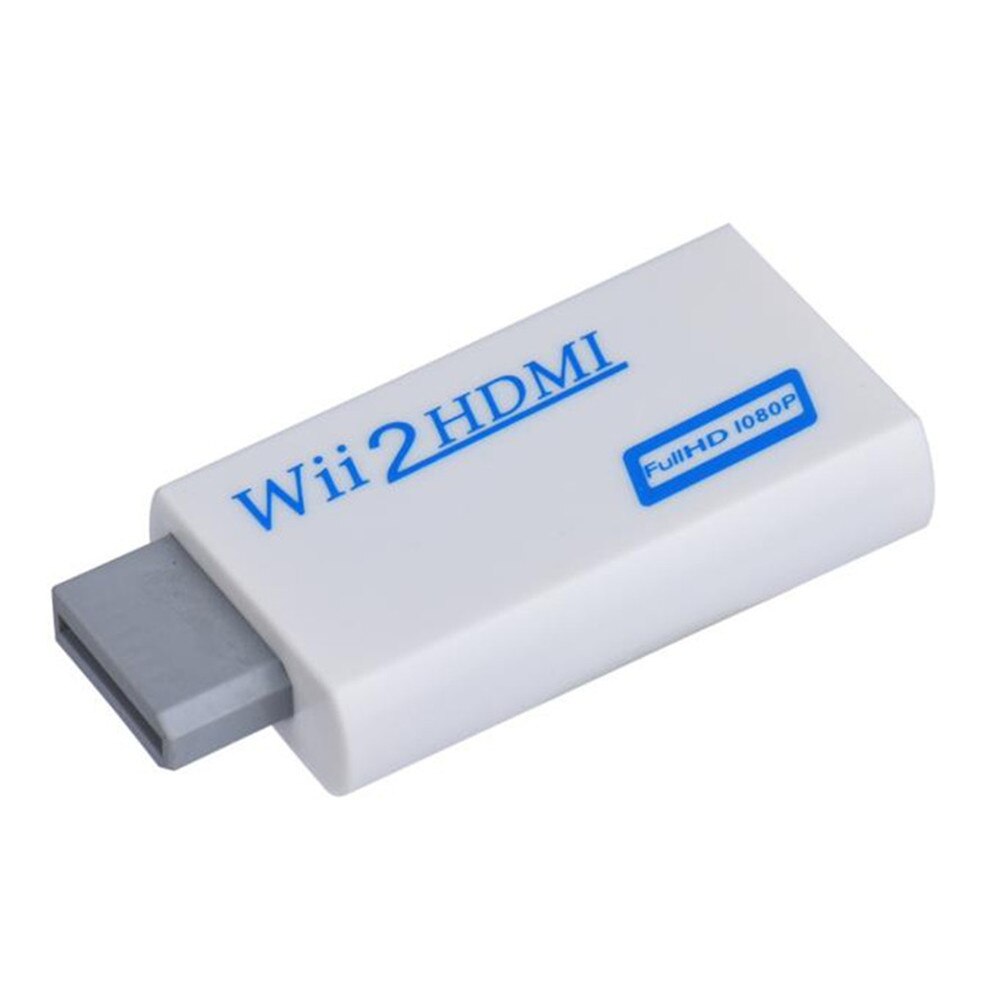 Full Hd Hdmi-Compatibel 1080P Converter Adapter Met 3.5 Mm Audio-uitgang Voor Wii 2 Wit: Default Title