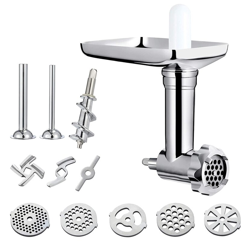 Durable Meat Grinder Accessories for KitchenAid Bench Mixers with Sausage Filling Tube/Food Processor Accessories: Default Title