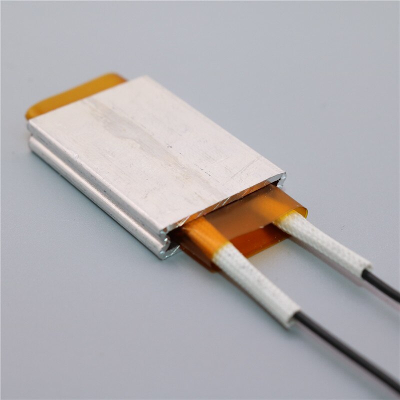 Placa de calefacción eléctrica de cerámica de 10 Uds elemento de calefacción de coche 12V concha de cerámica hoja calentador de temperatura constante 80/120/220 ℃