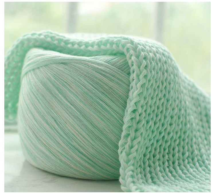 Fil de coton teint coloré 250g, 100% fils de coton pour tricoter à la main, fil serré coloré broderies crochet t4