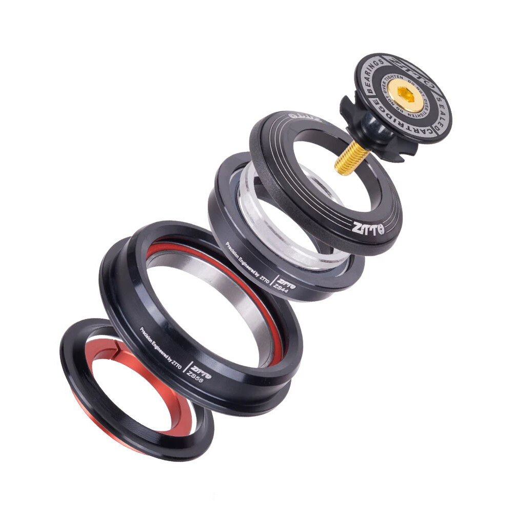 ZTTO MTB Rennrad lenksäule Headset 44mm 1-1/8 "28,6mm Gerade Rohr Gabel MTB Fahrrad rahmen Niedrigen Profil halb-integrierte ZS44