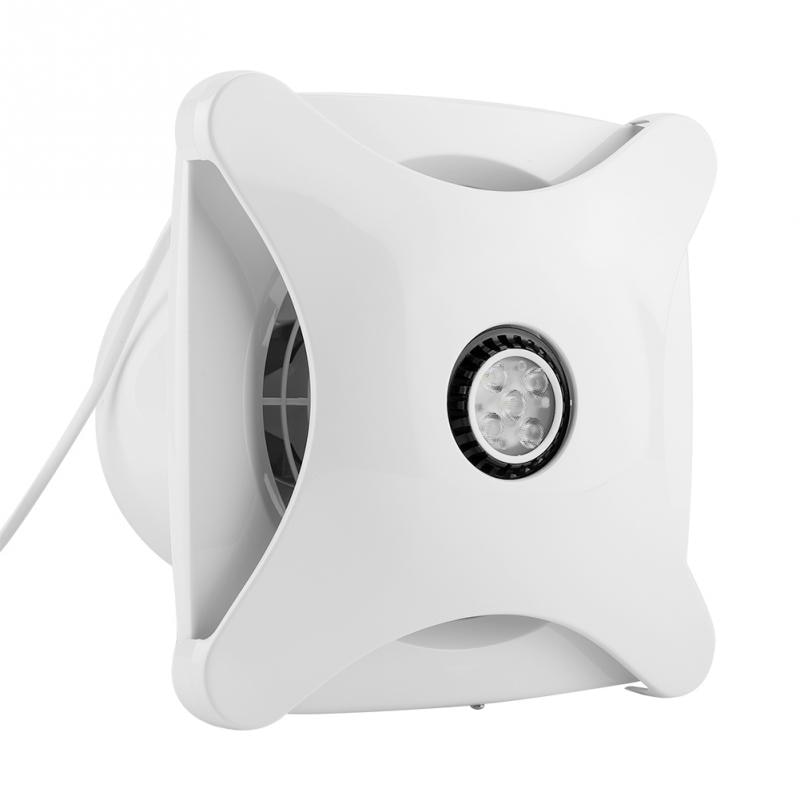 28W Ventilator Ventilator Thuis Ventilator Met Led Licht Ventilatie Vent Voor Raam Muur Badkamer Wc Keuken Ventilator