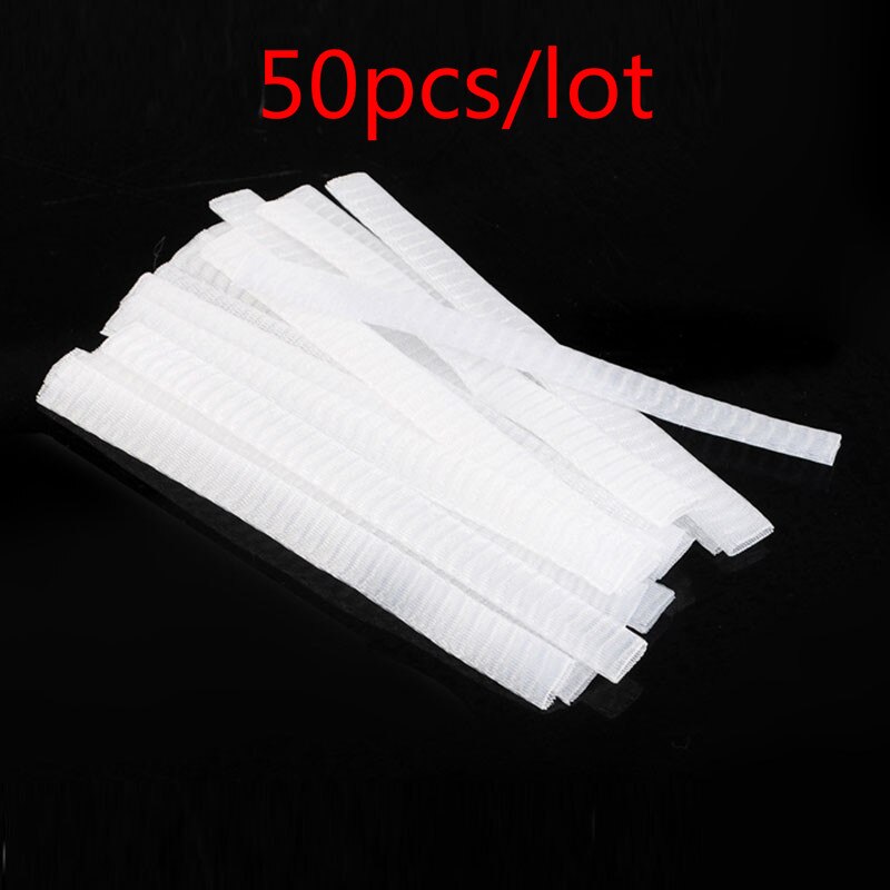 50/10 Pcs Up Kwasten Netto Protector Guards Voor Foundation Oogschaduw Concealer Brush Schede Mesh Netting Cosmetische Gereedschap: 50pcs
