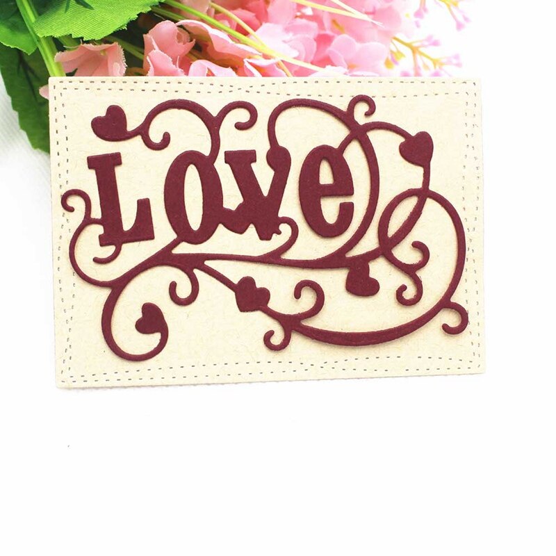 Corazón amor corazón pajarita Metal troqueles de corte para DIY álbum de recortes papel manualidades decorativas para tarjetas en relieve troquelado