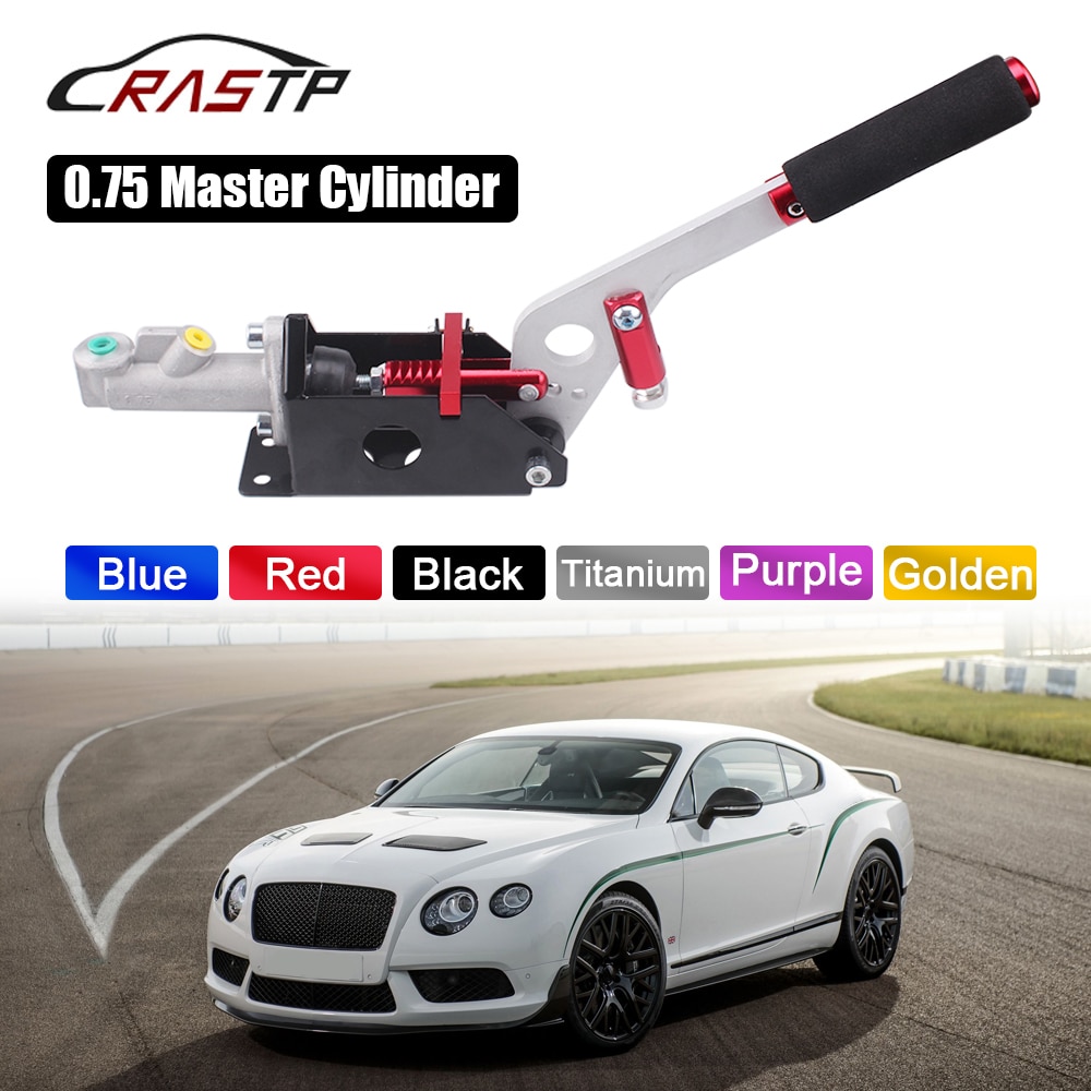 RASTP-Aluminum Hydraulic Drift Racing Handbrake E-brake Hand Brake Vertical Horizontal Grip Special Master Cylinder RS-HB001