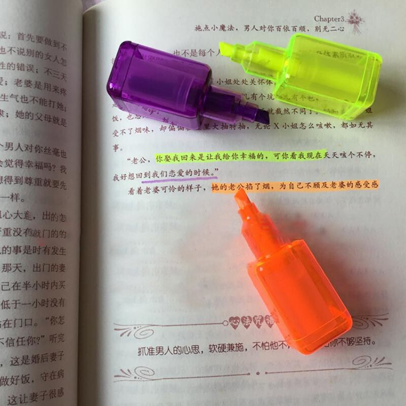 6 farbe/einstellen Nagel-polnischen Flasche bilden Textmarker Kreative Marker Stifte Schule Schreibwaren Tragbare Kunst Zeichnung Fluoreszierende Stift