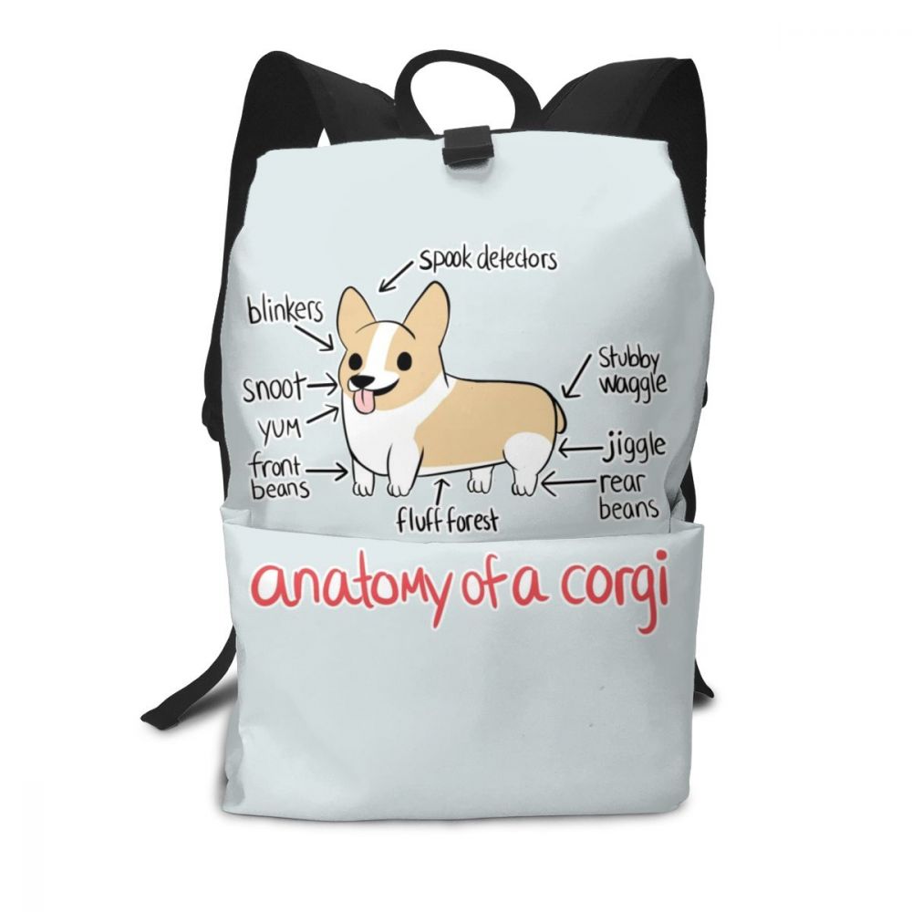 Welsh Corgi Pembroke Backpack Welsh Corgi Pembroke Backpacks Trend Bag Multi Purpose Print Bags: Anatomy Of A Cor