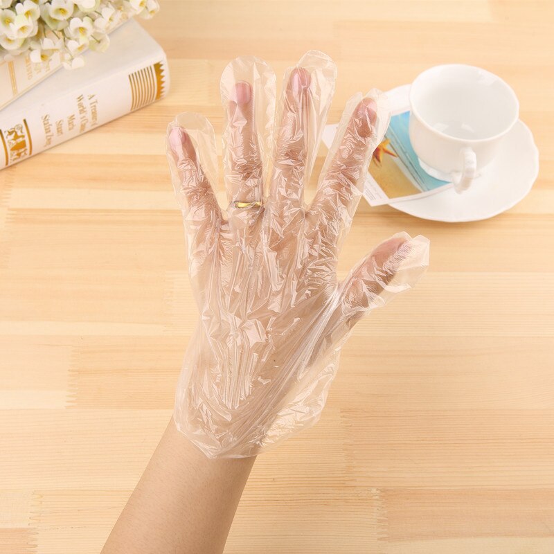 Food Grade Plastic Handschoenen Keuken Restaurant Milieuvriendelijke Lichtgewicht Hdpe Film Handschoenen Eetkamer Draagbare Schoonmaak Handschoenen