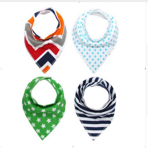 HappyFlute 4 stuks veel burp slabbers speeksel handdoek Pijl dier cartoon burp doeken driehoek katoen bandana accessoires: D5