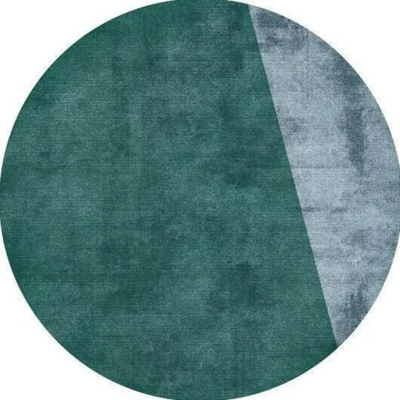 Verde redondo tapete sujo-resistente sala de estar círculo tapete antiderrapante quarto banheiro capachos casa corredor área decoração tapetes