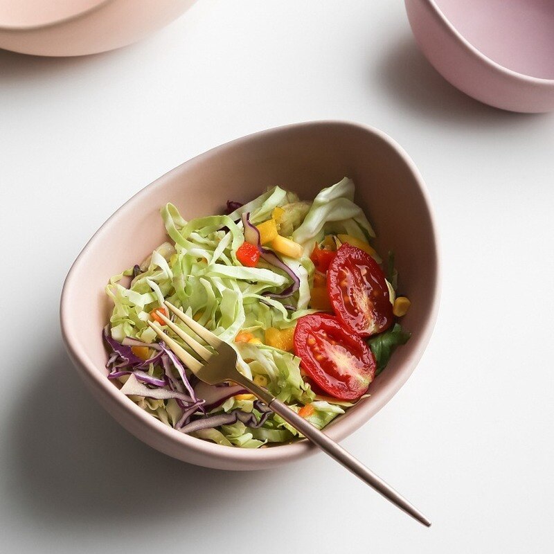Blume Keramik Schüssel Gerichte Und Platten setzt Salat Platte Lagerung Obst 3/4/5 stücke einstellen Erzähler Geschirr einstellen Weihnachten