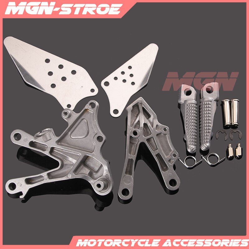 Front footpegs Foot pegs Footrest Pedals Bracket For KAWASAKI ZX10R 2006 2007 06 07 08 09 10 2006 Motorcycle