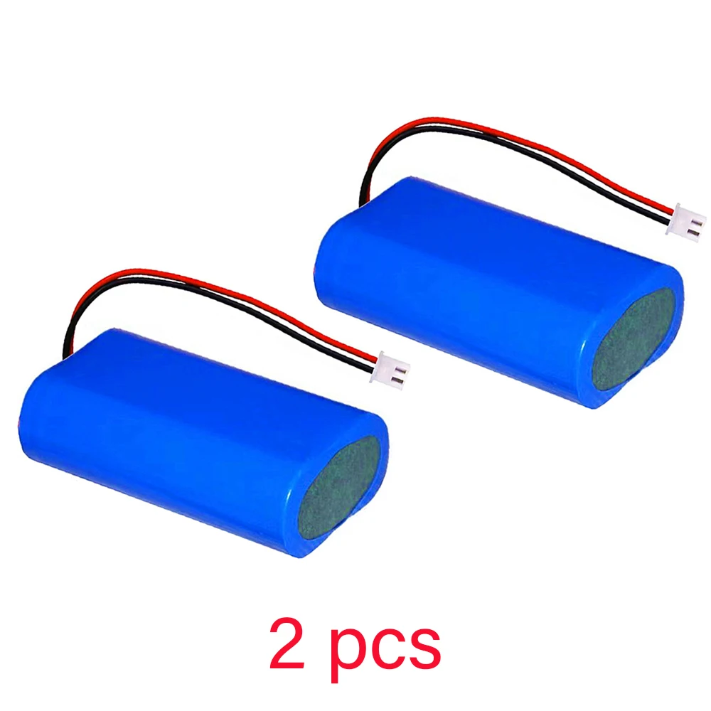 Batería de litio recargable para pesca, luz LED, Altavoz Bluetooth, 3,7 V, 18650, con enchufe de XH2.54-2P, 6800mAh: Azul