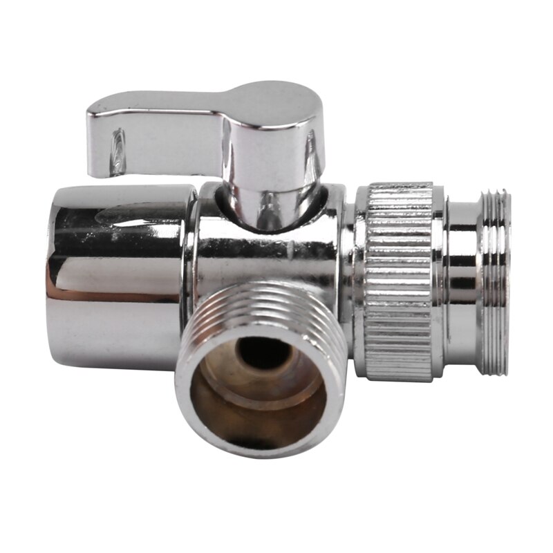 2X Faucet Valve Diverter Sink Valve Water Tap Faucet Splitter Adapter Home Bathroom Kitchen Diverter