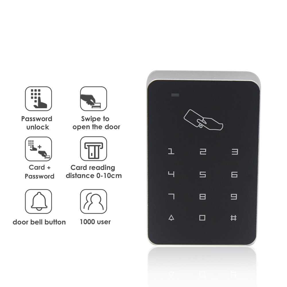 125khz RFID Digital Keypad Access Control System Door Lock Controller RFID card reader RFID Keypad Touch Access Control System
