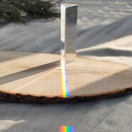 Natuurkunde Science Speelgoed Triple Prisma Glas Reflecterende Kleur Licht Spectrum Leren Educatief Speelgoed Voor Kinderen School Onderwijs