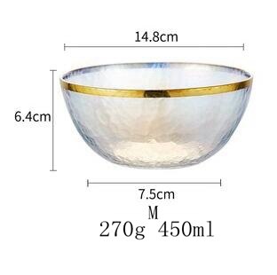 Rainbow Glass Dinner Plates Food Plates Desset Plate Cake Dish Salad Bowl Fruit Bowls Food Storage Glassware Dinnerware: B