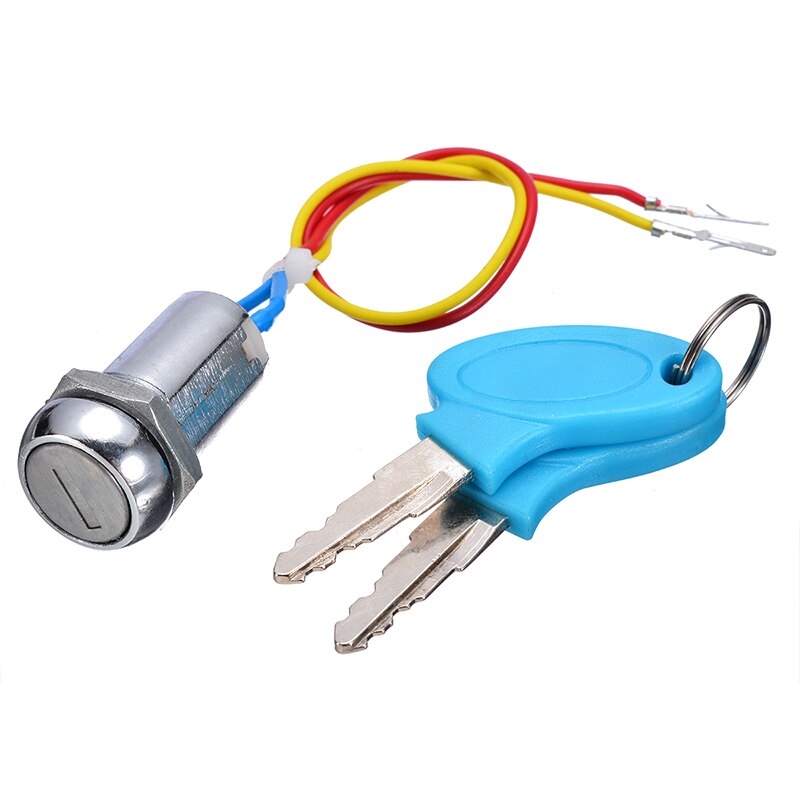 1 Set 2 Wire Key Ignition Switch Lock Motorcycle Go Kart Scooter Bike Switches for Motorcycle Electrical System