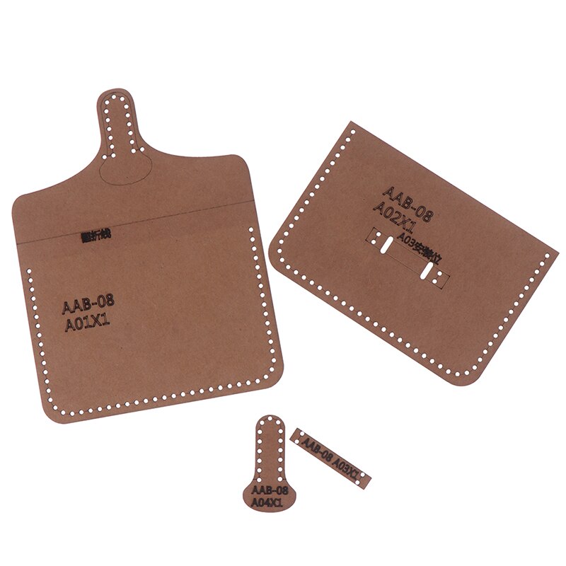 1Set Handgemaakte Harde Kraftpapier Stencil Sjabloon Voor Diy Leather Craft Vrouwen Handtas Schoudertas Naaien Patroon