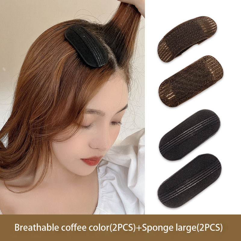 1 set Hair Pads Hair Volume Increase Puff Hair Bun Maker Donut Magic Foam Sponge Bump Up Insert Base Hair Styling Accessories: 8