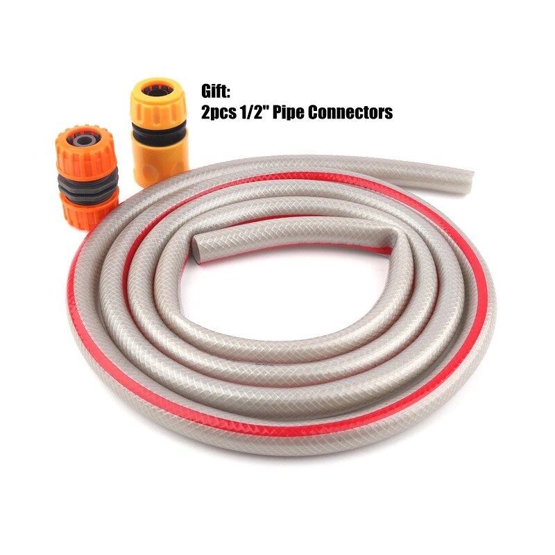 5m 10m 15m 1/2" Explosion Proof Garden Hose Hi Car Washing Hose Home Garden Flower Lawn Irrigation Pipe VZ 2 Connectors: 5 meters