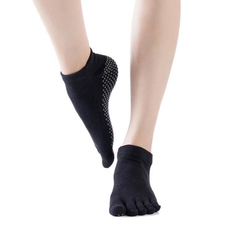 1 paar baumwolle fünf-Finger Yoga socken pilates Fitness Fitnessstudio ÜSpund Anti-Unterhose Socken ballte mädchen nicht Unterhose socken Sport 5 Kappe Socken