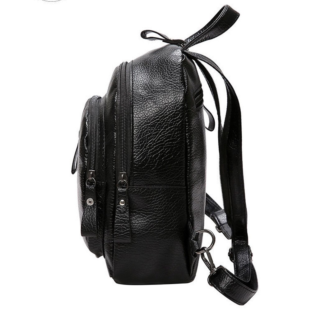 Backpack PU Shoulder Bag For Women Teenage Girls Multi-Function Small Backpack For Female Ladies School Backpack Femininas#50