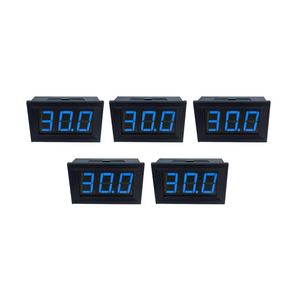 5PCS 0.56 inch 2 Wire Mini LED Display Digital Voltmeter DC2.5V-40V Panel Voltage Meter Tester Reverse connection protection