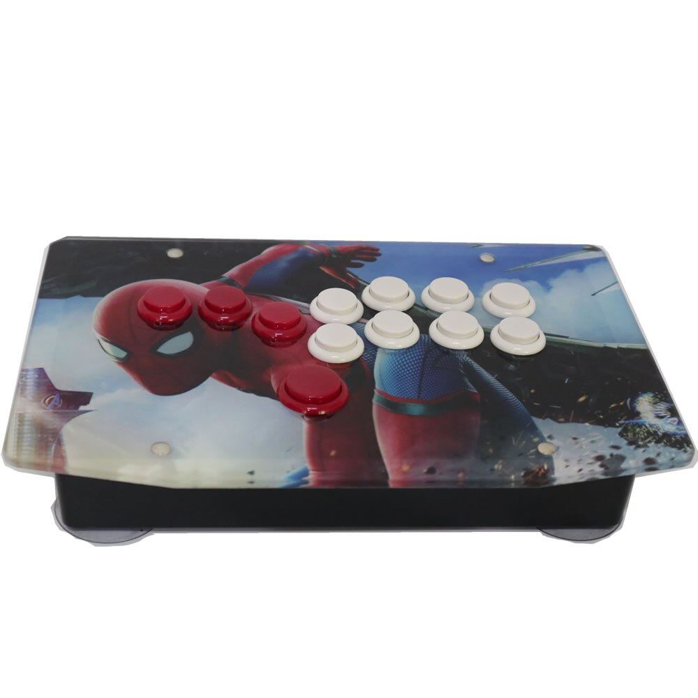 RAC-J500B todos os botões hitbox estilo arcada joystick luta vara controlador de jogo painel de obras de arte para pc usb