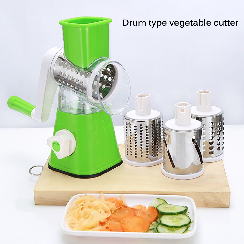 Multifunctional Hand Crank Rolling Shredder Vegetable Slicer Chopper Rotary Cheese Grater Kitchen Tools Crank Rolling Shredder