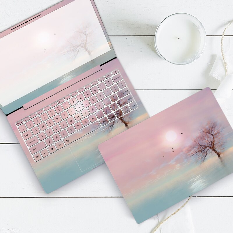 ABC ordinateur portable peau coucher de soleil océan ciel ordinateur portable autocollants décoratifs pour macbook Air xiaomi lenovo hp15 acer vinyle autocollant clavier: YA-148