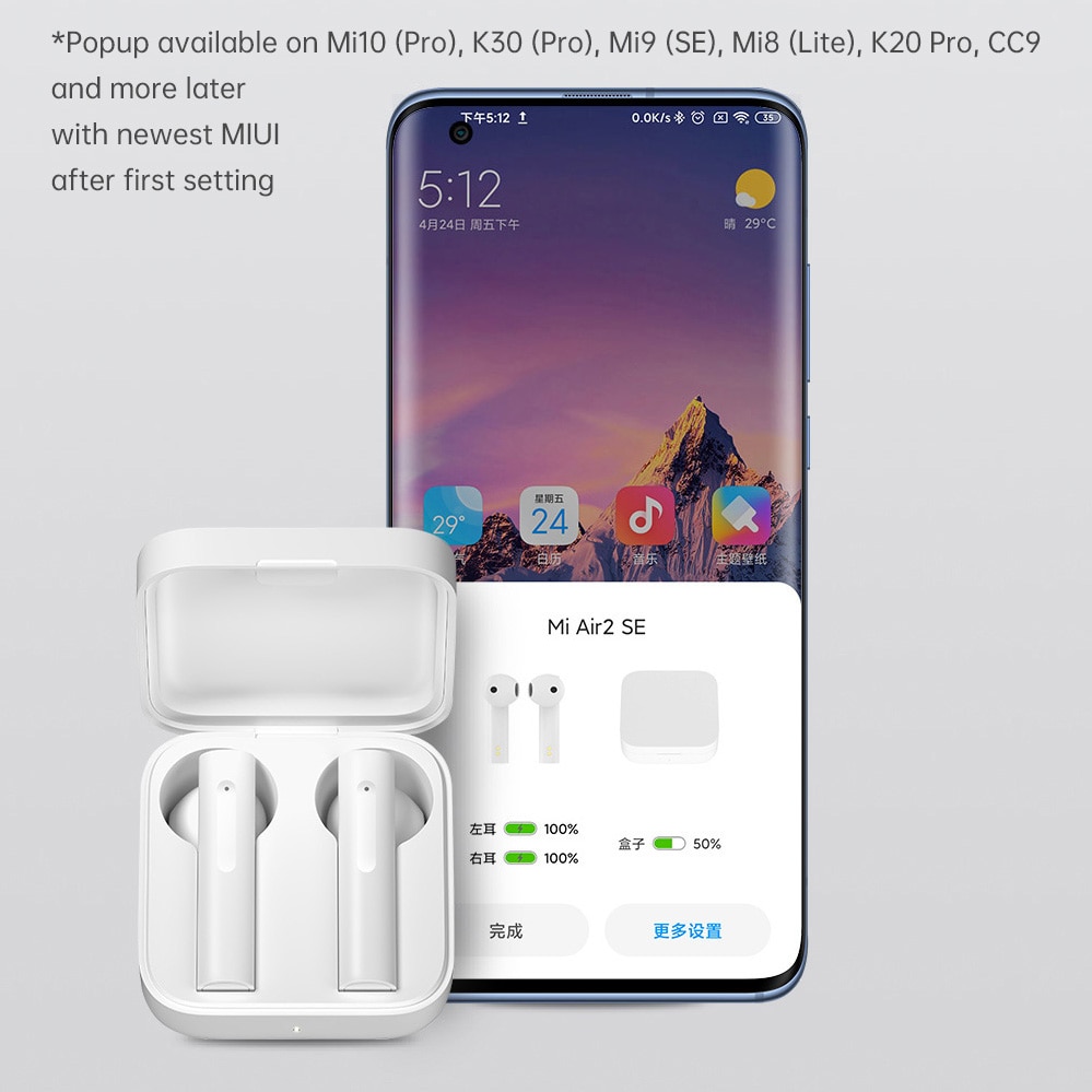NEUE Xiaomi Air2 SE TWS Mi Wahre Wireless Bluetooth Kopfhörer Air 2 SE Ohrhörer Air pro 2SE 2 SE 20 stunden Batterie Touch Control