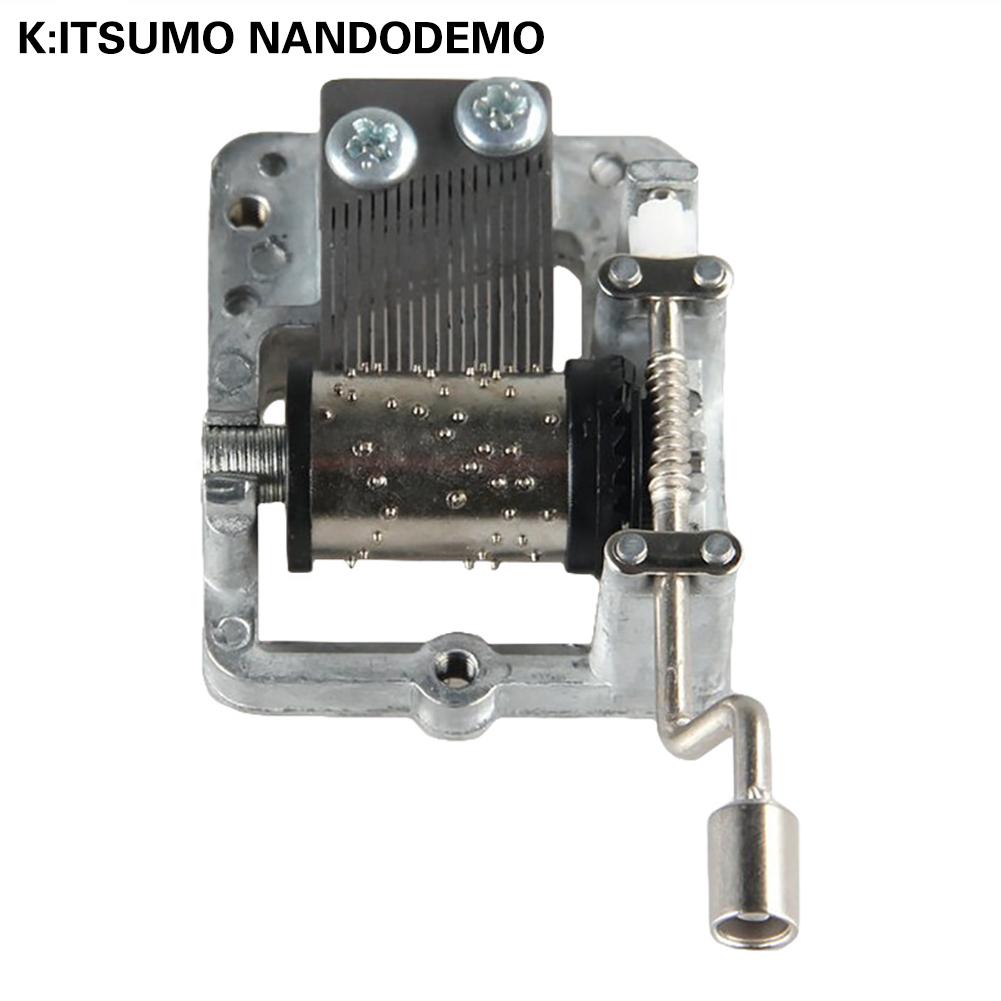 10 Tones Mini Hand Cranking Music DIY Music Box Movement Play Set Hand Crank Music Box For Girls Xmas with Screws: I