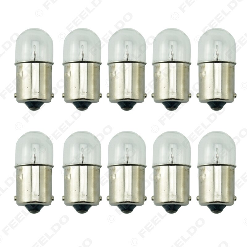 Feeldo 10 stk  t1614 t16 24 v 5w ba15s 1156 lastebil klart glass lampe sving hale pære auto indikator halogen lampe #fd -3163