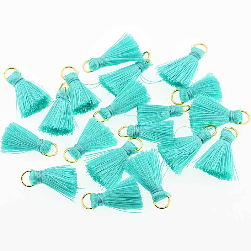 30PCS Mini Polyester Silk Tassel DIY Boho Jewelry Making Supplies Bracelet Necklace Finding Fringe Trim Pendants Small Tassels: 10