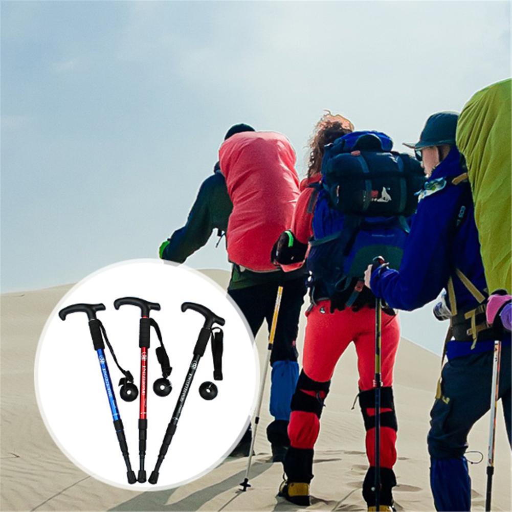 Anti-chok nordic walking sticks teleskopiske vandrestave ultralette vandrestokke med gummispidsbeskyttere