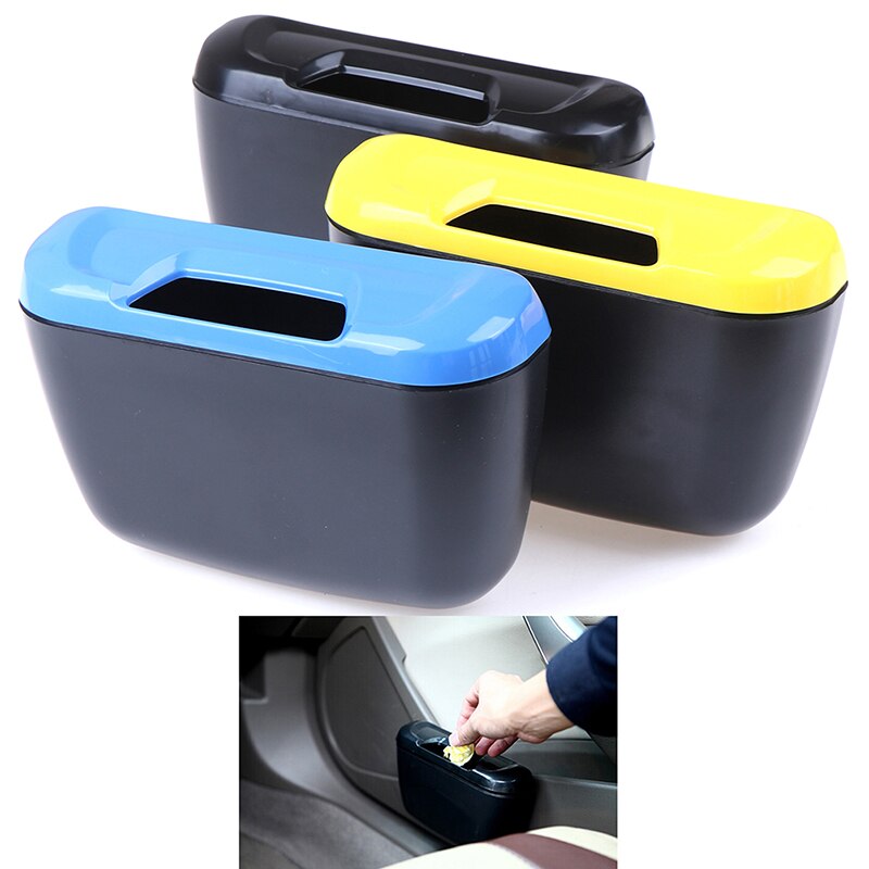 Mini Car Dustbin Case Box Car Storage Case Car Trash Bin Car Accessories