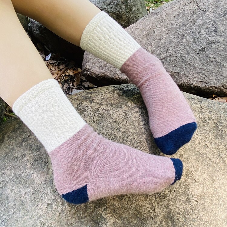 3 paar hoge kindersokken herfst en winter, babysokken voor jongens, babysokken voor meisjes, sokken over de kuit, patchworkkleurige babysokken