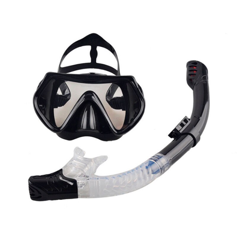Dykker-dykkermaske snorkel anti-dug briller briller sæt silikone svømmebassin udstyr 6 farver voksen: 3