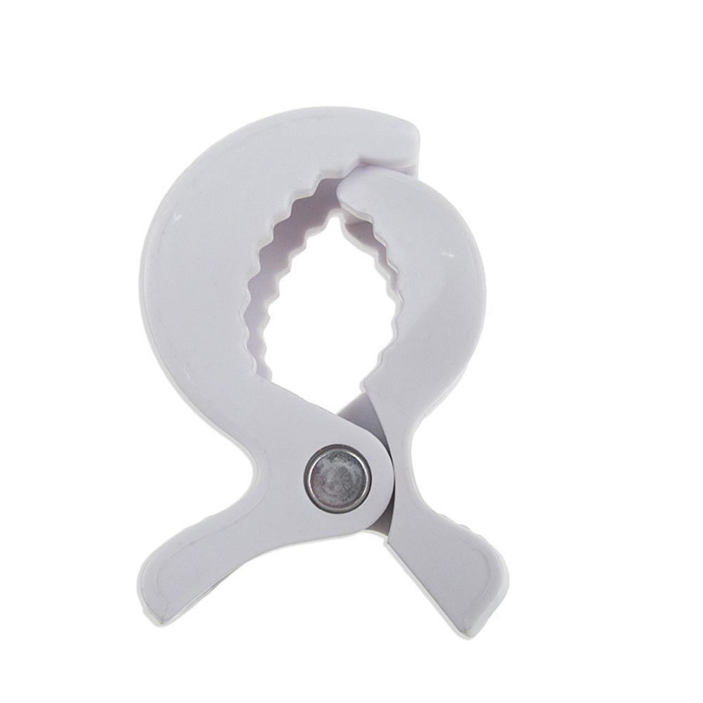 Peuter Baby Kinderwagen Accessoires Effen Wandelwagen Cover Nuttig Handige Clip Deken Speelgoed Kinderwagen Pinnen Haak 12 Kleuren: WHITE