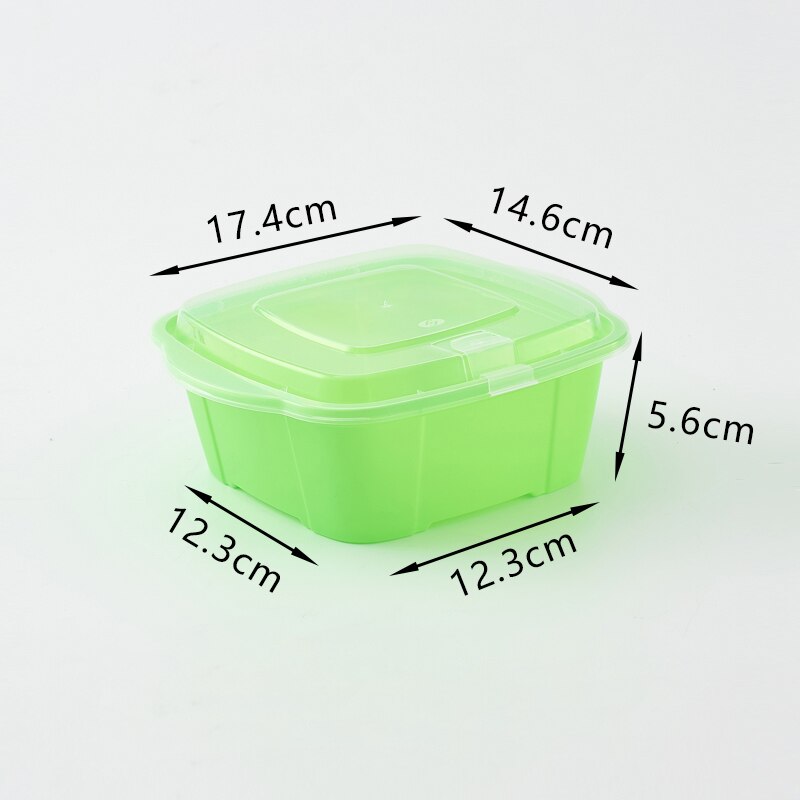 Disposable lunch box: M1000 green 45sets
